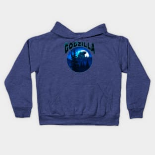 godzilla king monster Kids Hoodie